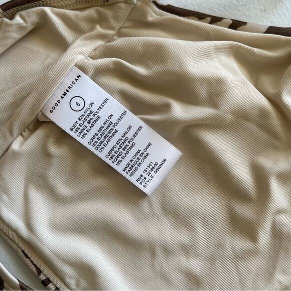 NWT Good American Zebra Bikini Swim Plus Size BBW Curvy Big Bust Top - Picture 4 of 7